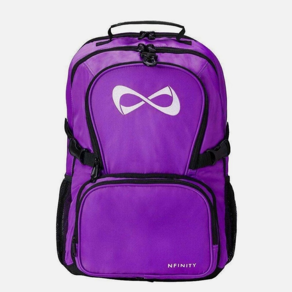 Nfinity cheer backpack- used one season- comes without pins etc